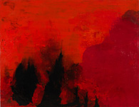 M 42, 1822.1, 180x220cm, 2019, Schellack auf Lwd