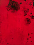 Unsichtbar 1, 250x190cm, 2022, Schellack auf Lwd