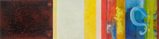 Shiva 9, Acryl, Papier, 24x96cm, 2010