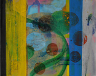 Zeit und Gedächtnis 11, Acryl, Papier, 32x24cm, 2008