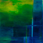 Spielfeld 2, 120x120cm, 2011, Acryl auf LWD