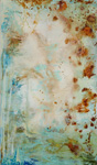 Verdigris 29, 205x120cm, Acryl Oxidation auf Lwd, 2022
